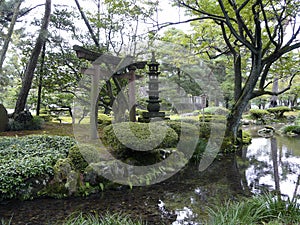 Kenrokuen Gardens, Kanazawa, Ishikawa, Honshu Island, Japan