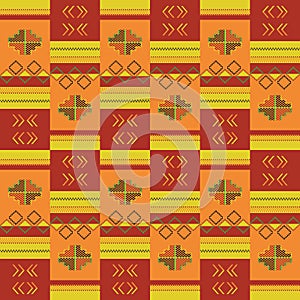 African Kente seamless pattern