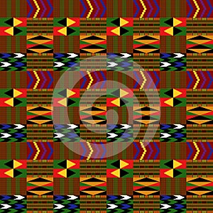 Kente Cloth Seamless Pattern