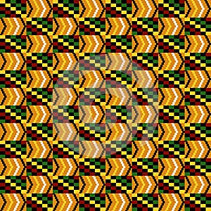 Kente Cloth Seamless Pattern