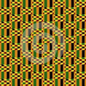 Kente Cloth Seamless Pattern