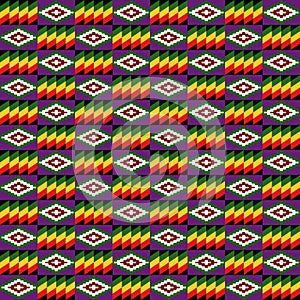 Kente Cloth Seamless Pattern