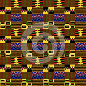 Kente Cloth Seamless Pattern