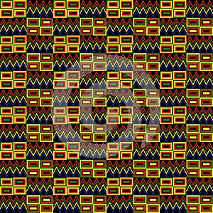 Kente Cloth Seamless Pattern