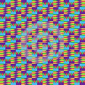 Kente Cloth Seamless Pattern