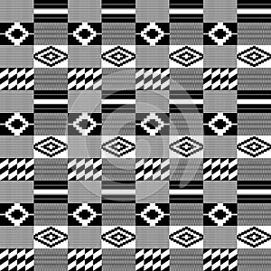 Kente Cloth Seamless Pattern