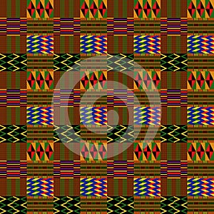 Kente Cloth Seamless Pattern