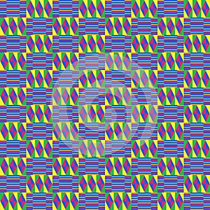 Kente Cloth Seamless Pattern