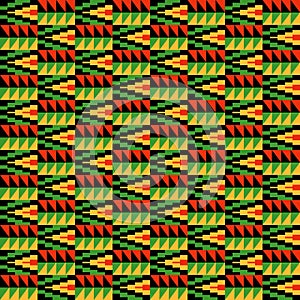 Kente Cloth Seamless Pattern