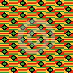 Kente Cloth Seamless Pattern