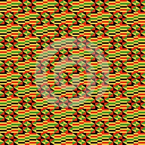 Kente Cloth Seamless Pattern