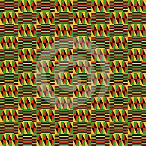 Kente Cloth Seamless Pattern