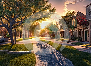 Kenton Place neighborhood in San Antonio, Texas USA.