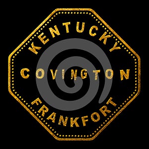 Kentucky Covington Seal Map Design