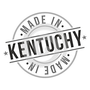 Kentucky Made In Map Travel Stamp Icon City Design Tourism Export Seal.