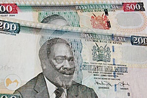 Kenya banknote background