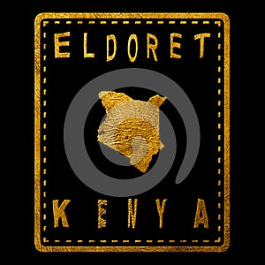 Kenya Eldoret Seal Map Design