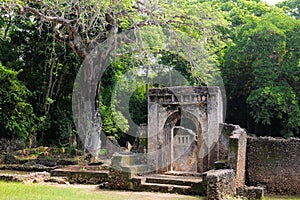 Kenya, Gede ruins laid in the vicinity of the Malindi resort