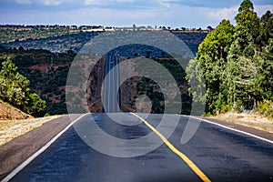 Kenya Highway Roads In Great Rift Valley Narok County Kenya East African