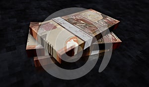 Kenya Shilling money banknotes pack 3d illustration