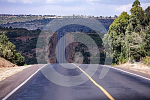 Kenyan Highway Roads Narok County Great Rift Valley Kenyan Landscapes Scenic Views East African