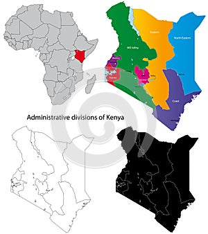 Kenyan map