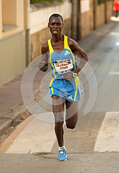 Kenyan marathon runner Eric Kibet