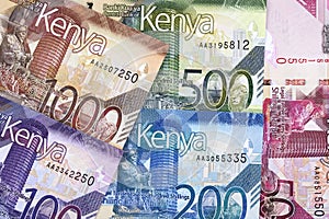 Kenyan shilling a background