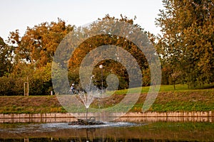 Kepa potocka in the fall in Warsaw