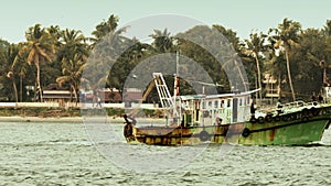 Kerala Backwaters, South india, fishing boat