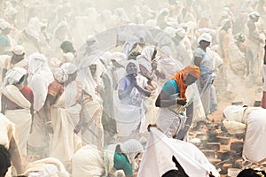 Indian temple festival with only women