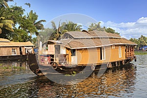 Kerala houseboat in South India