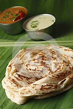 Kerala Paratha - a layered flatbread from Kerala