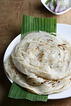 Kerala Paratha - a layered flatbread from Kerala