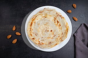 Kerala porotta layered flatbread