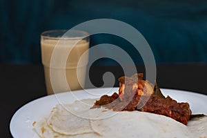 Kerala Tasty Special Breakfast Appam And Egg Roast With Tea