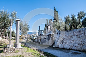 Kerameikos, the cemetery of ancient Athens in Greece. This was actually the cemetery of ancient Athens and was continuously in use