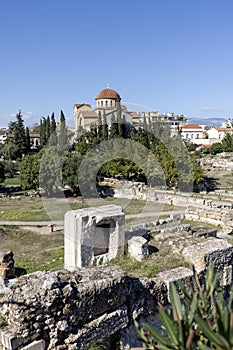 Kerameikos, ruins of the ancient city district, Athens, Greece