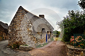 Kerascoet, traditional village in Brittany France