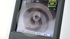 Keratometer - Modern Automated Machine Examining Eyeball