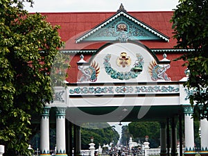 Keraton palace in Yogyakarta, Indonesia photo