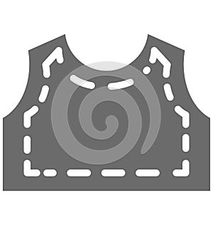 Kerchief Isolated Vector Icon for Sewing and Tailoring