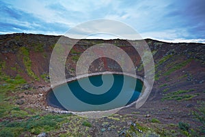 Kerid, volcanic crater lake, Iceland