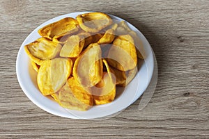 Keripik Sukun or Breadfruit Chips is a food made from breadfruit