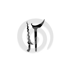 keris logo icon vector design template