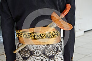 Keris is traditional Javanese weapon photo