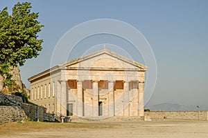 KERKYRA, CORFU, GRECE St. George& x27;s Church in the