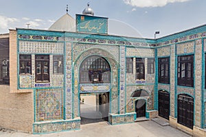 KERMANSHAH, IRAN - JULY 11, 2019: Takieh Mo'aven ol-Molk (Tekiye Moaven Al Molk) Hosseinieh shrine in