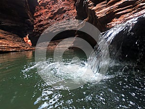 Kermits Pool Hancock Gorge in Karijini National Park Western Australia