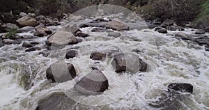 Kern River and Cow Flat Creek in. California. USA. Rocks and Stones, Flowing Water 5